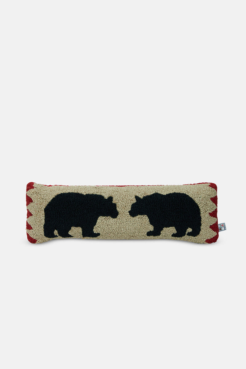 Pillow Two Black Bears On Beige