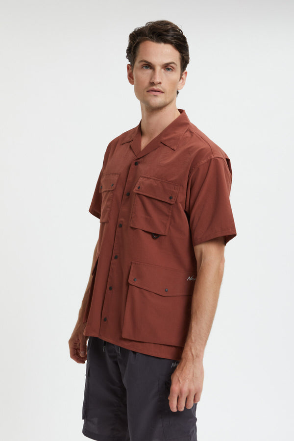 Short Sleeve Dot Air Utility Pocket