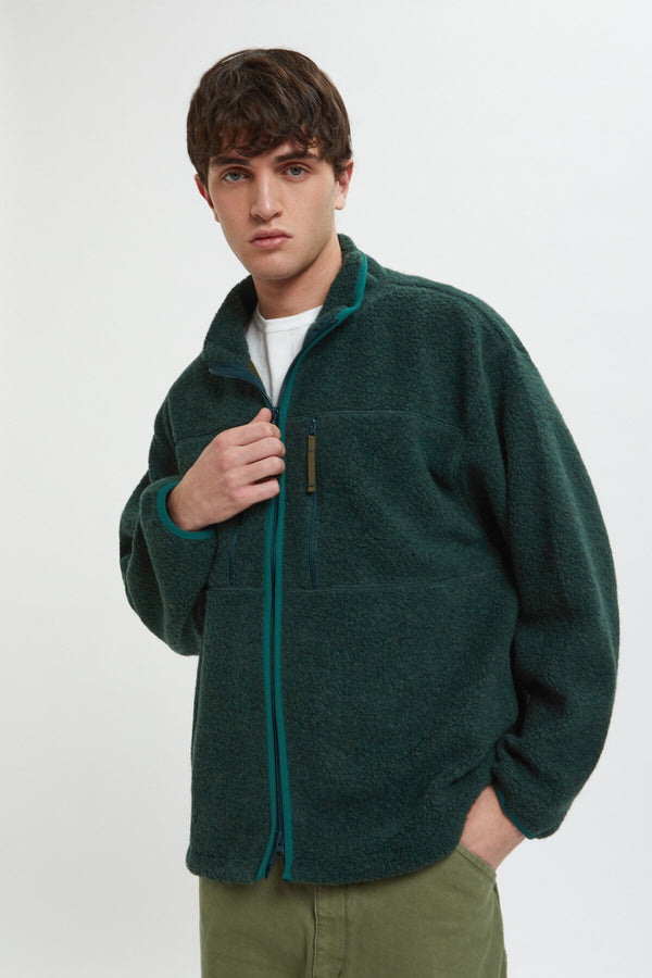 Antonio Wool Zip Up Cardigan