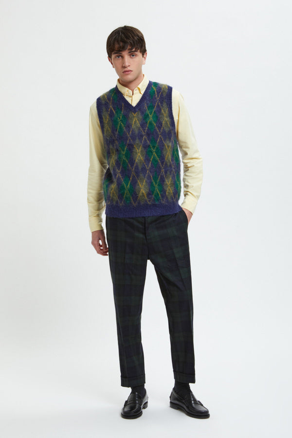 Argyle Vest Mohair