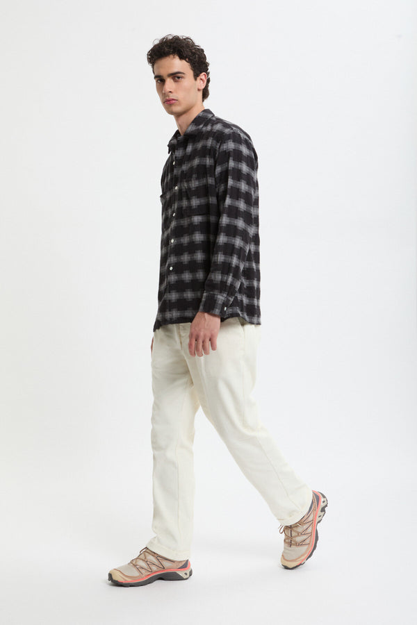 Open Collar Brushed Satin