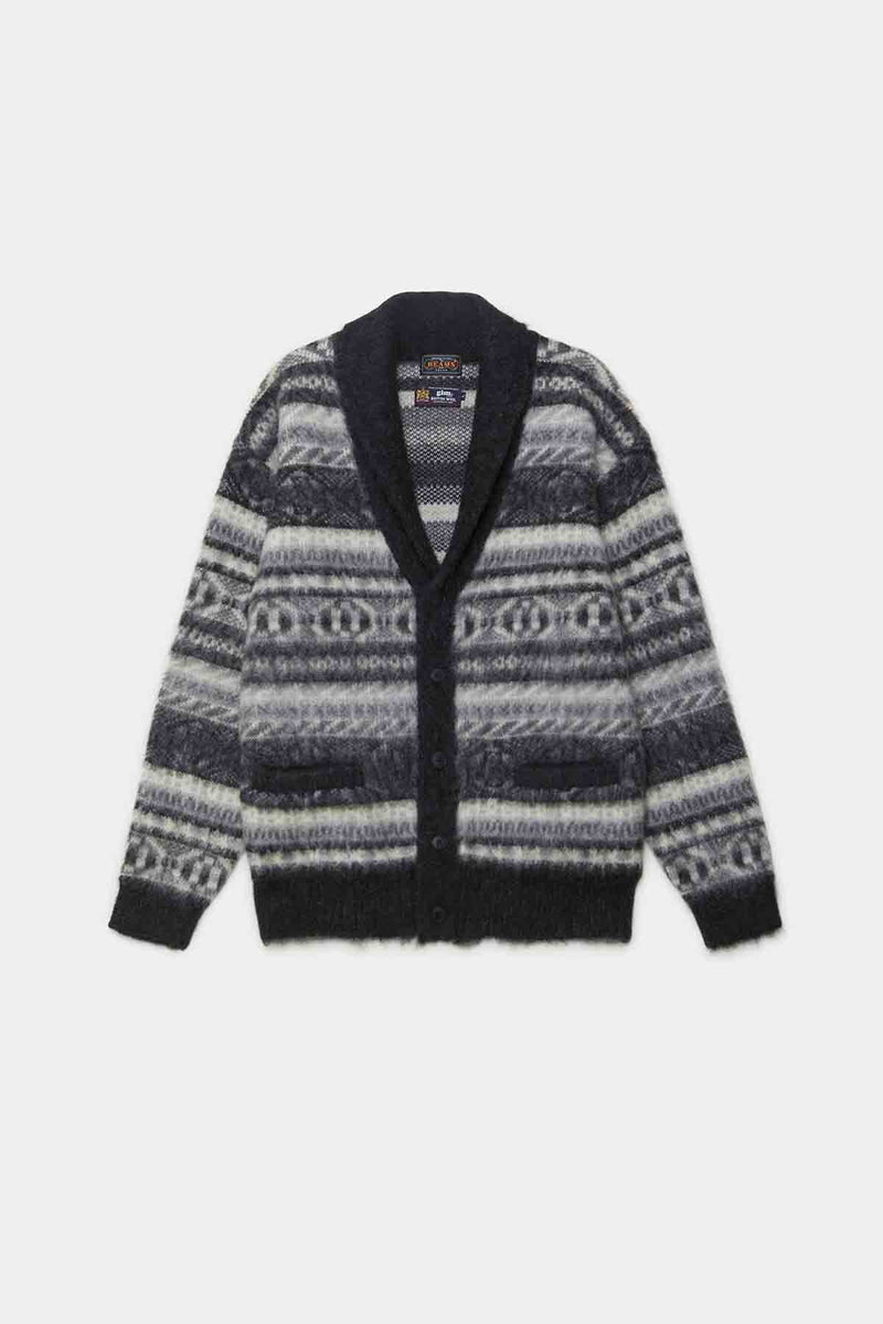 Shawl Collar Cardigan Shaggy