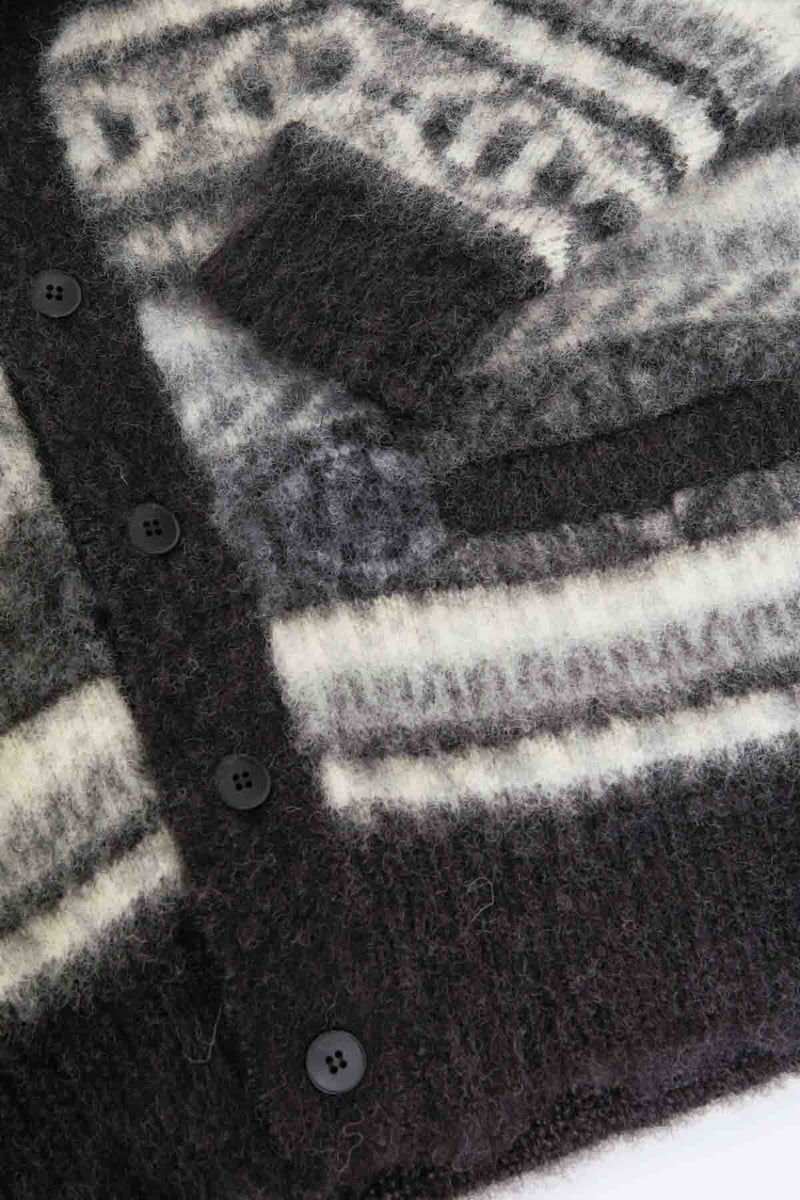 Shawl Collar Cardigan Shaggy