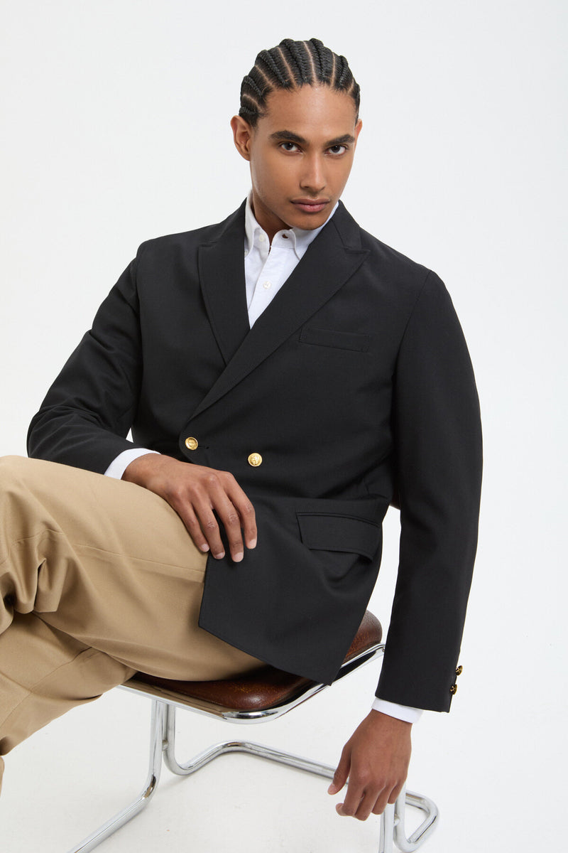 4B Double Breasted Blazer Wool