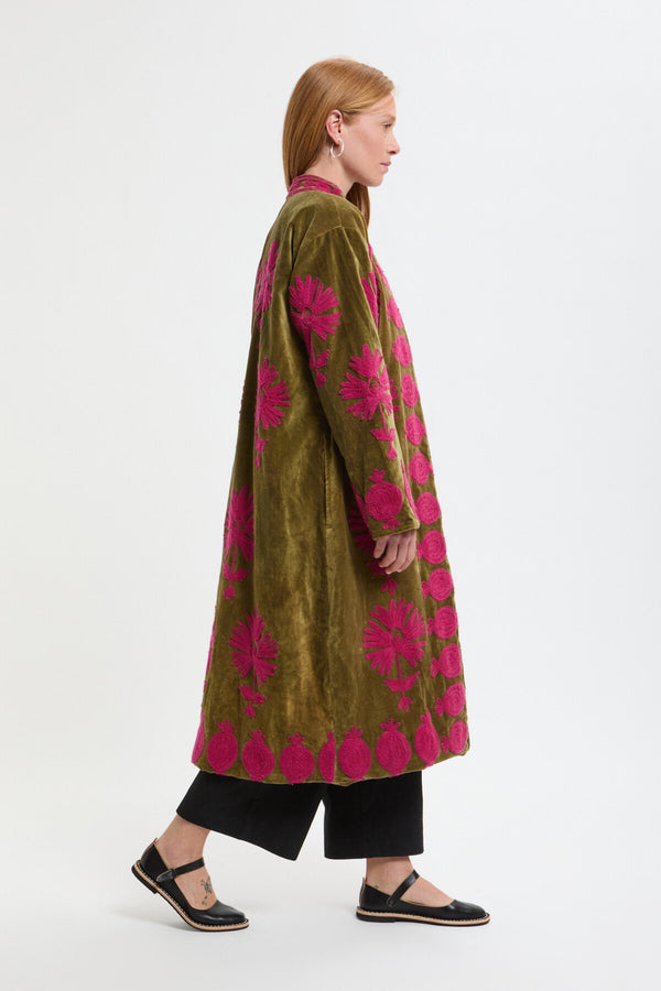Long Velvet Kimono