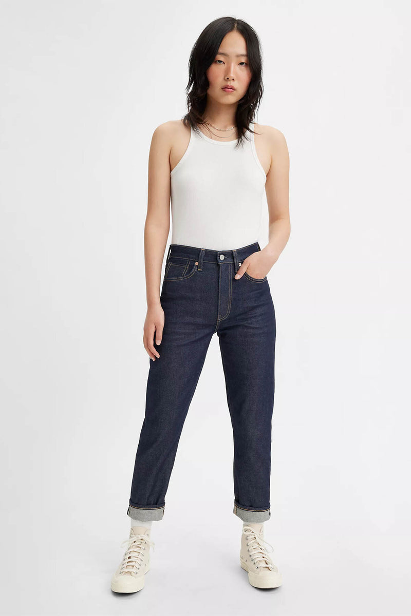 Japanese Selvedge High Rise Boyfriend Women's Jeans