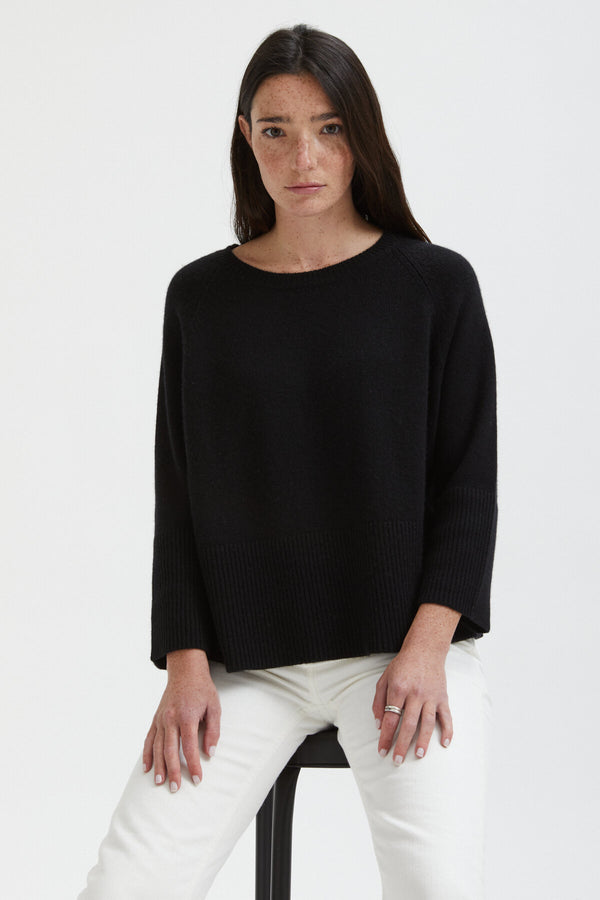 Raglan Crew Neck Sweater