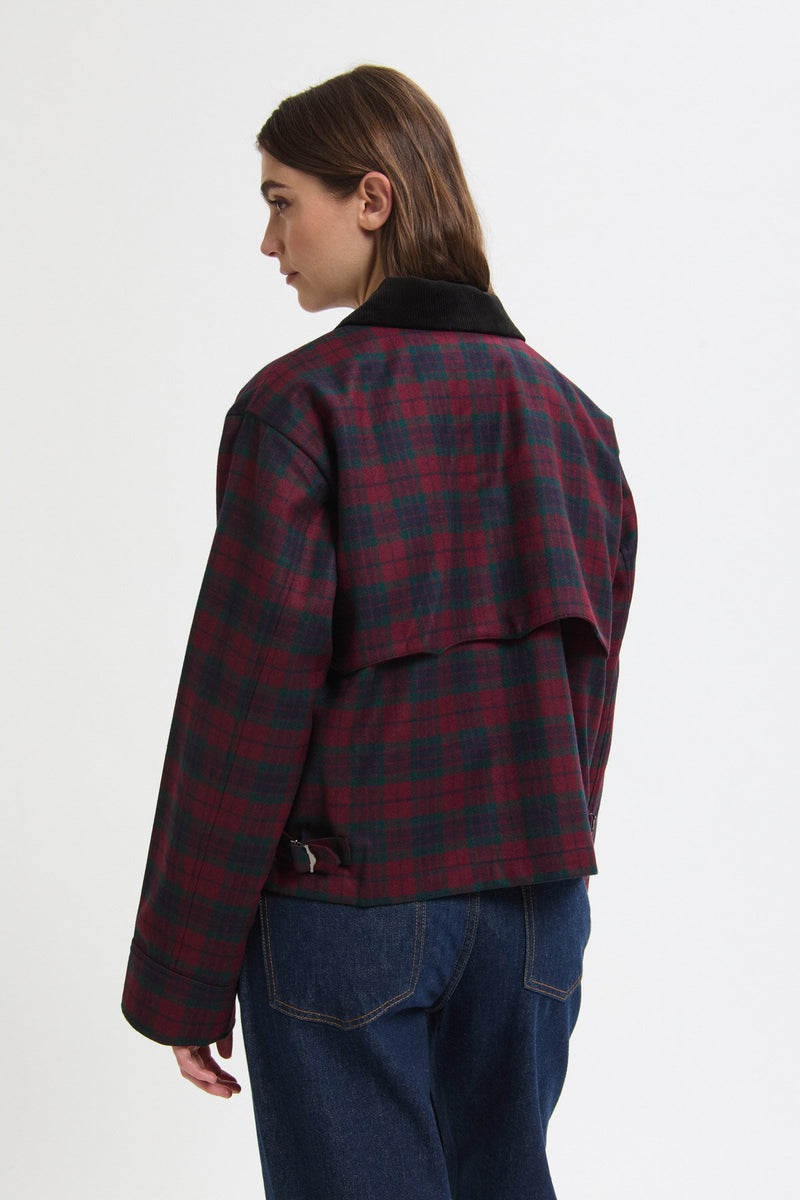 CHECK WORK JACKET WOMAN