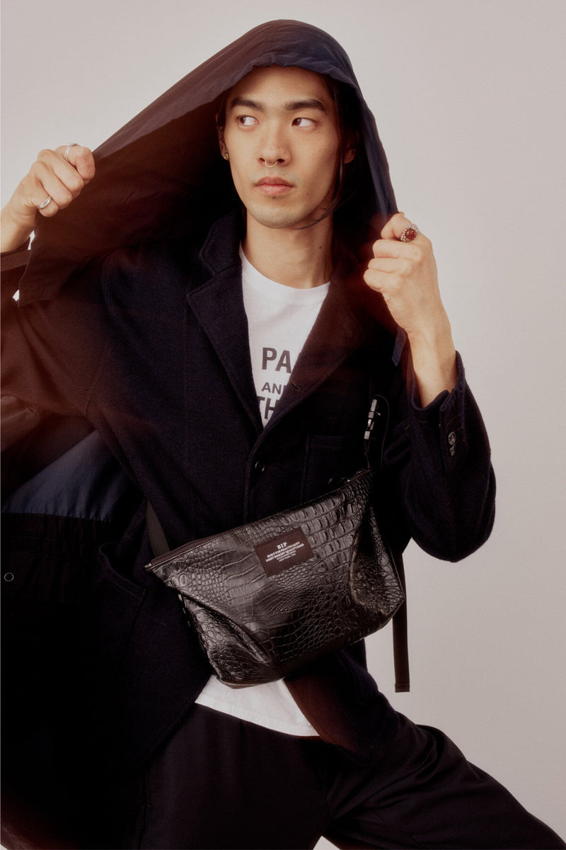 Fannypack Crossbody Black Coco Vegan Leather