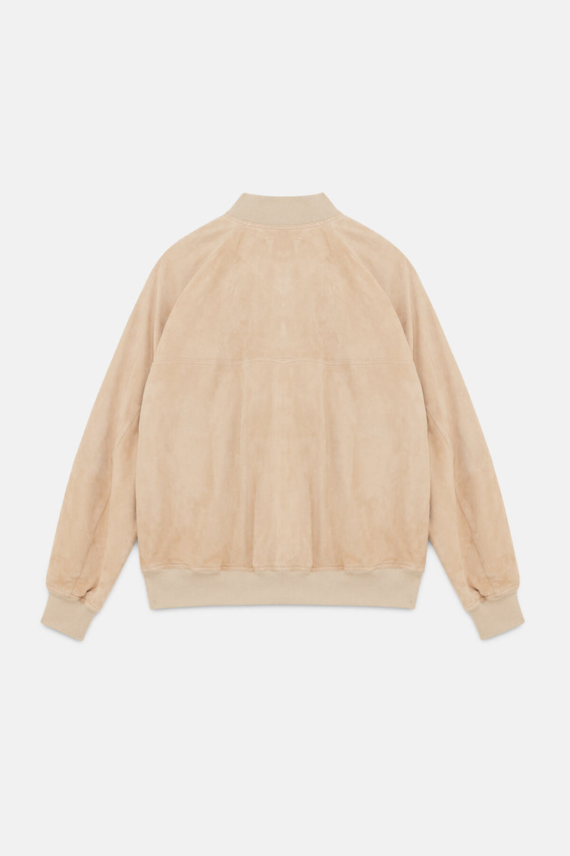 Suede Shawl Bomber