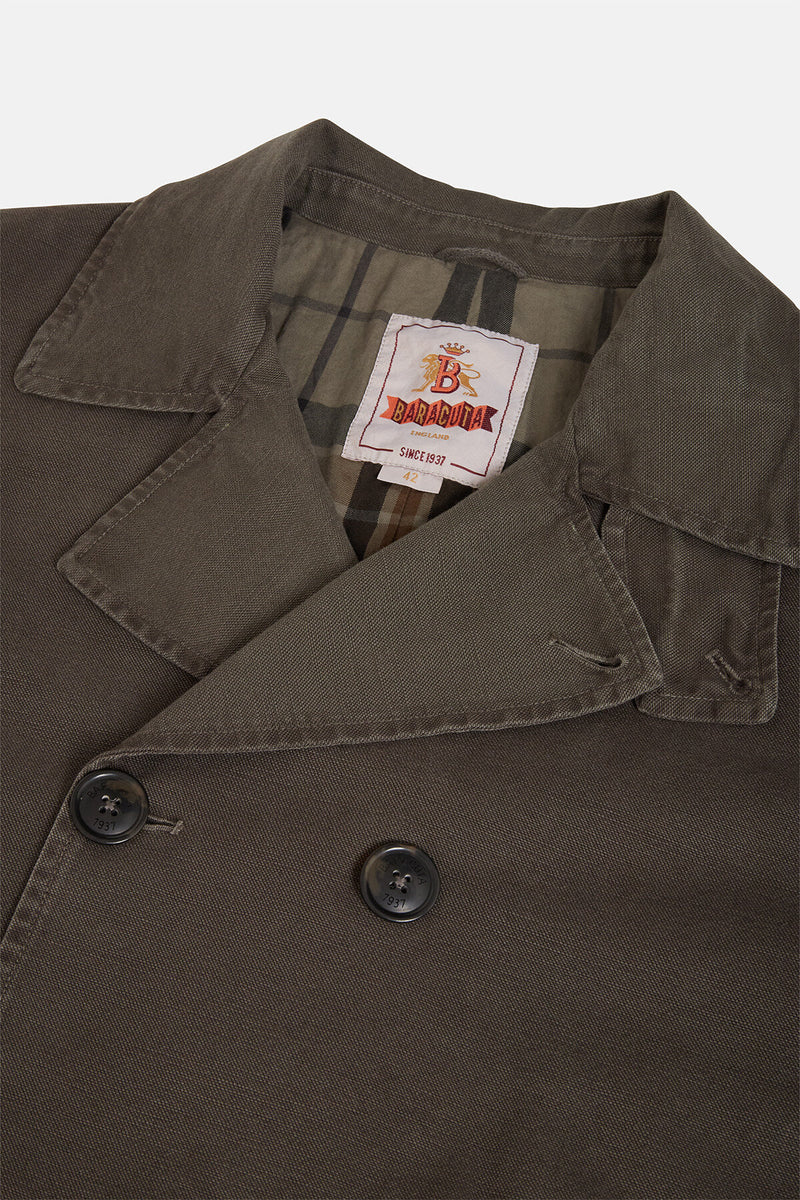 Canvas Garment Dyed Peacoat