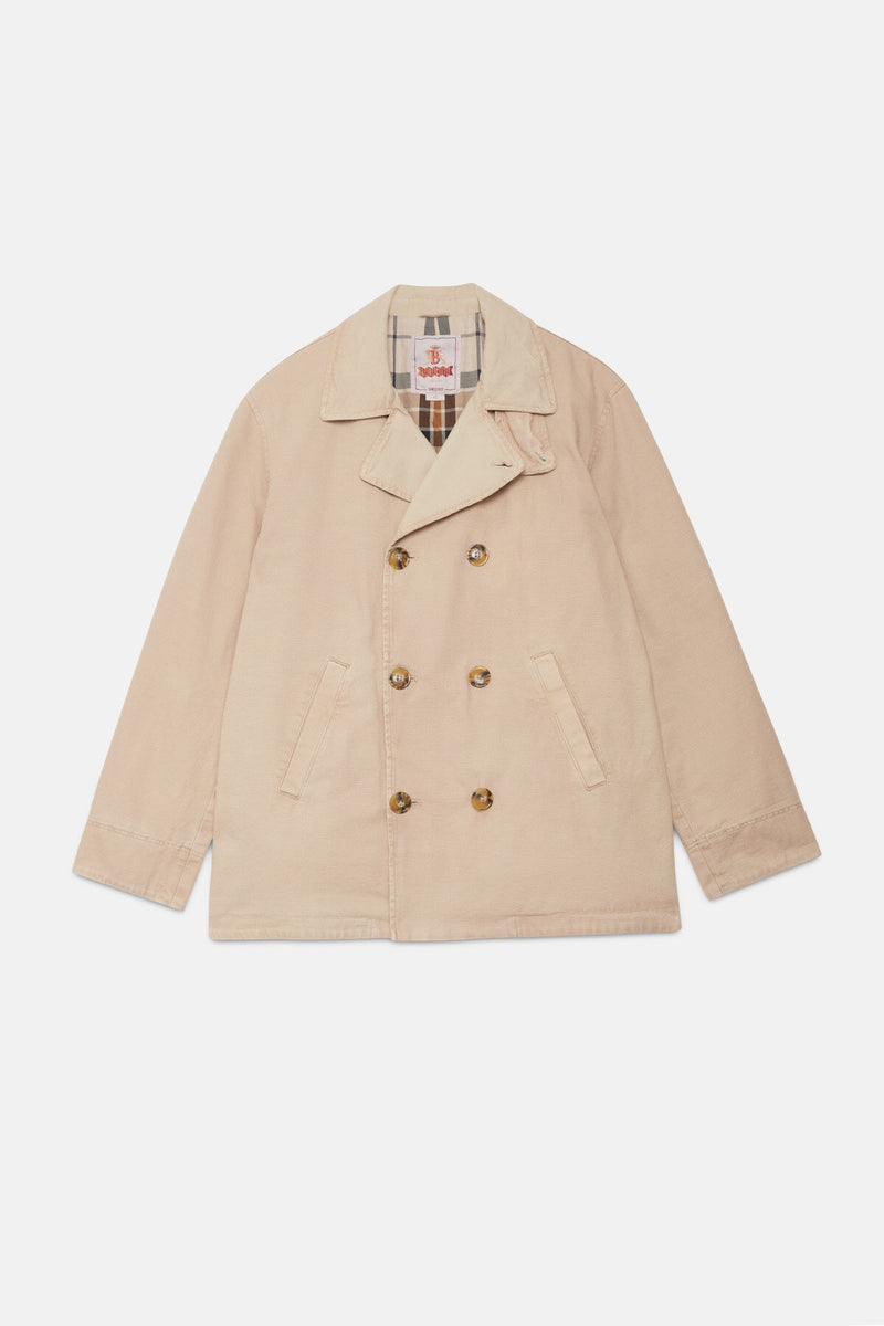 Canvas Garment Dyed Peacoat