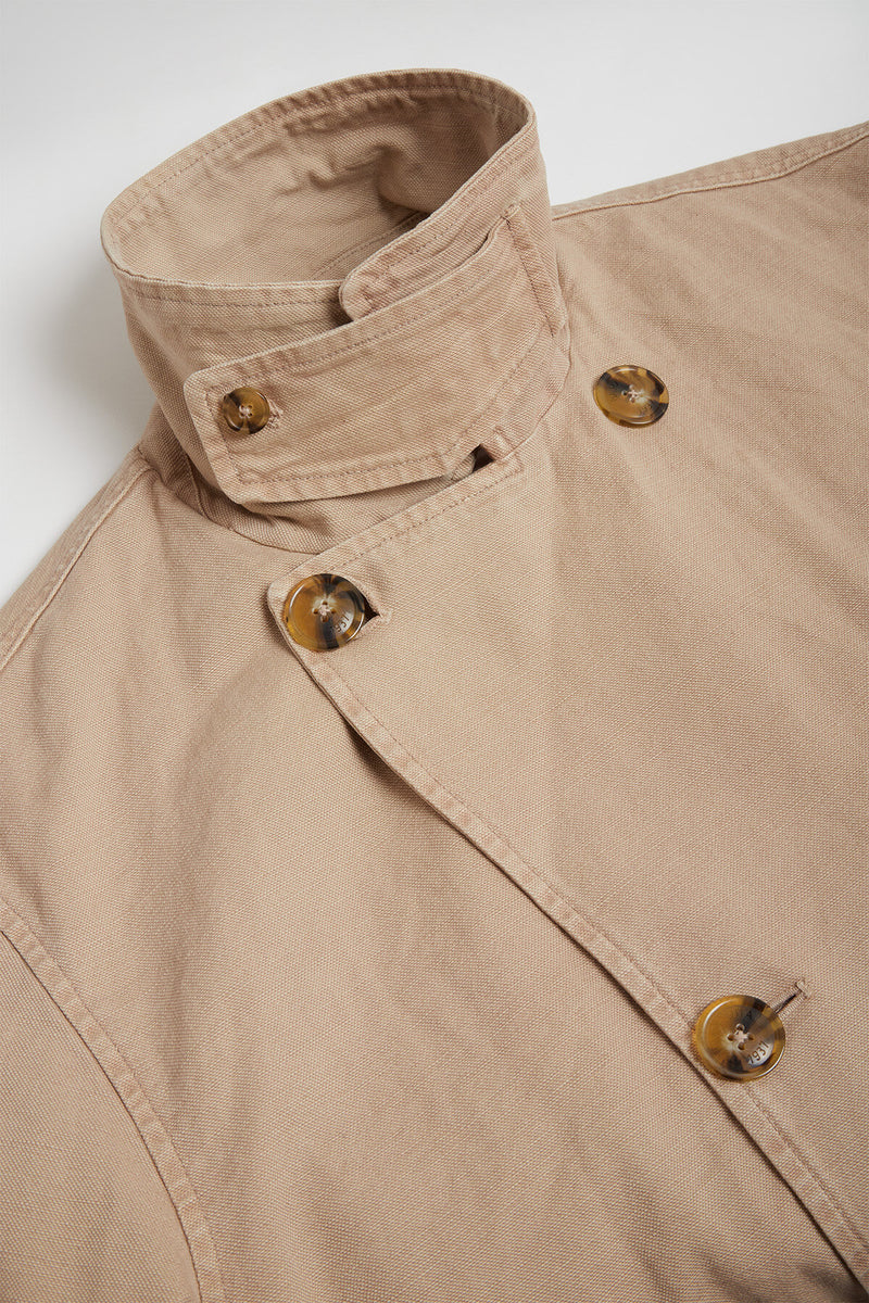 Canvas Garment Dyed Peacoat