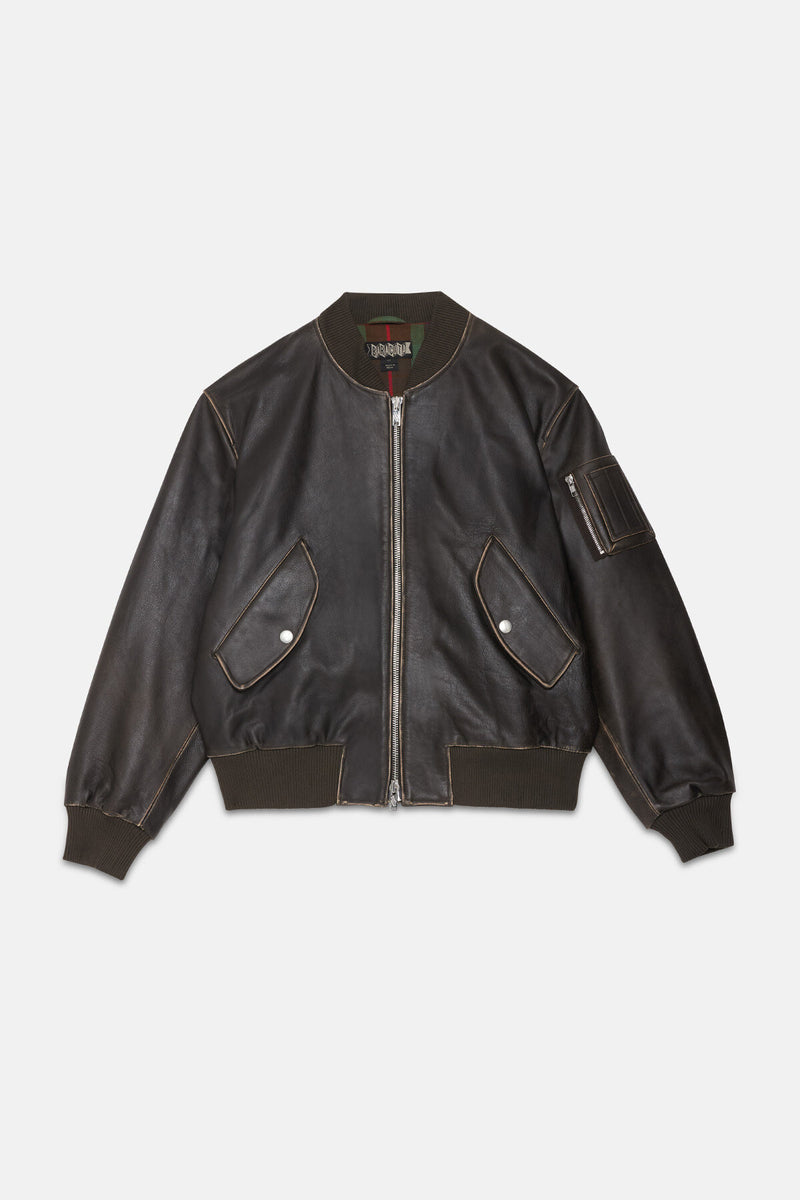 LEATHER FLIGHT JACKET