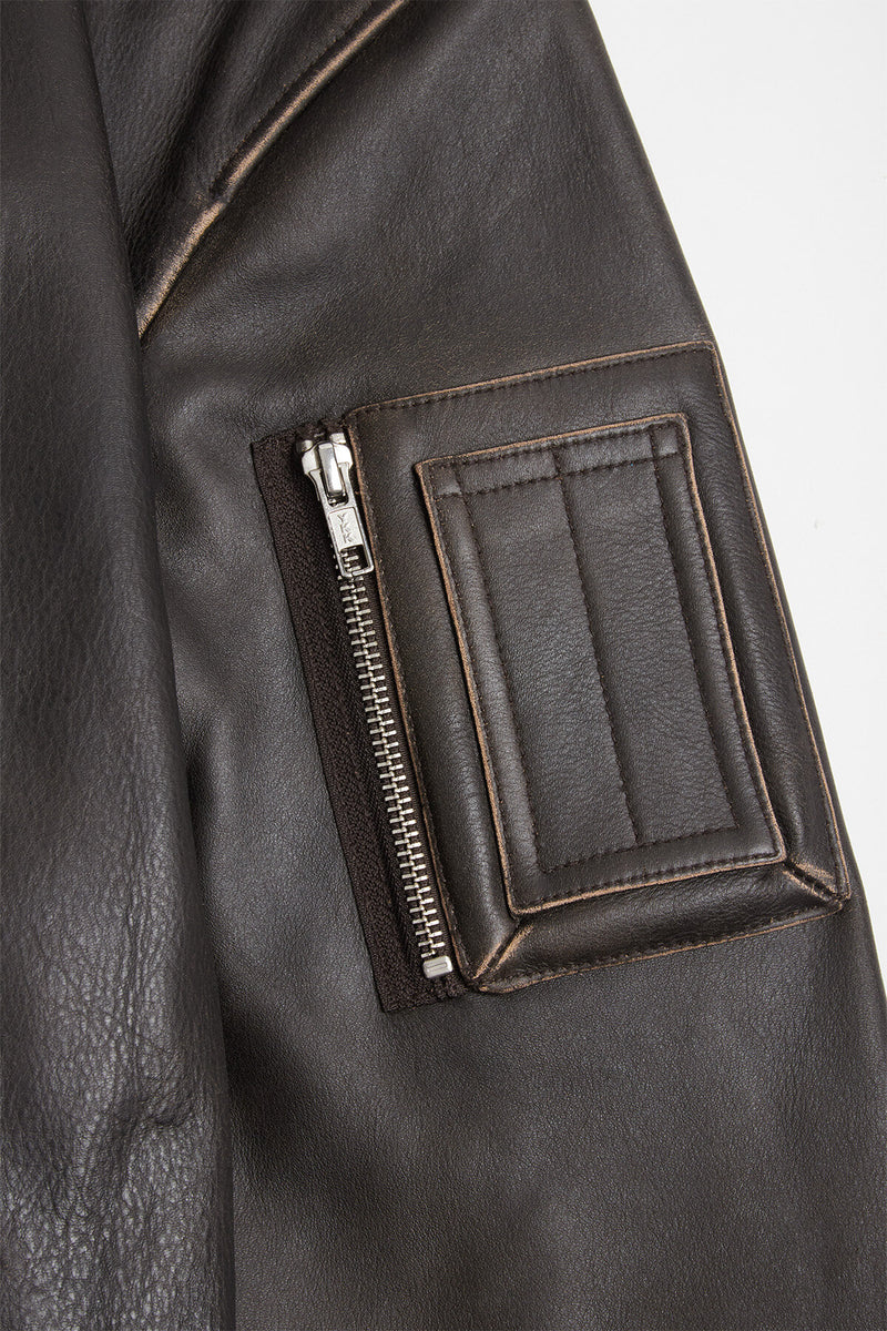 LEATHER FLIGHT JACKET