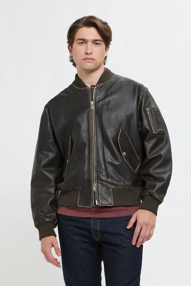 LEATHER FLIGHT JACKET