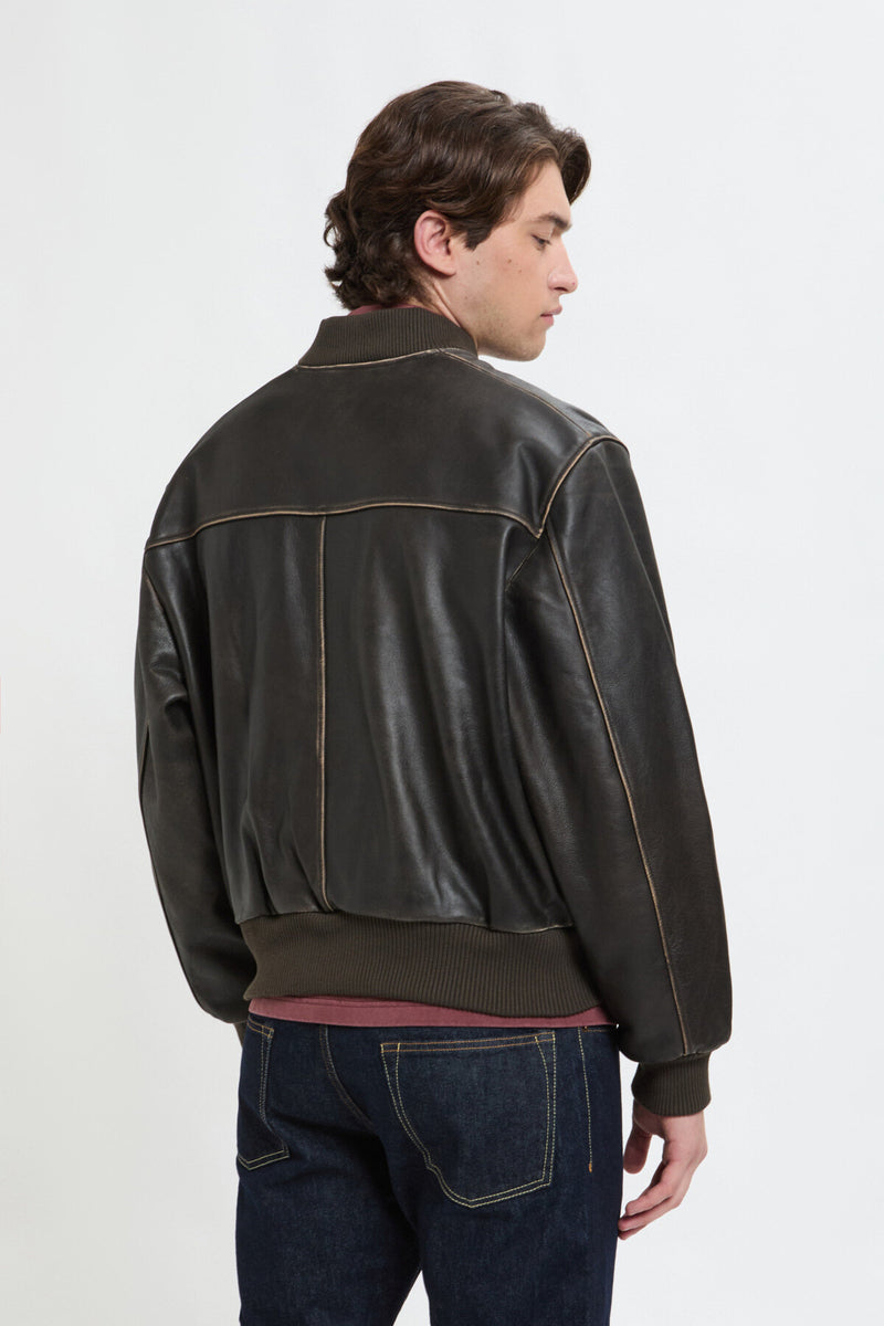 LEATHER FLIGHT JACKET
