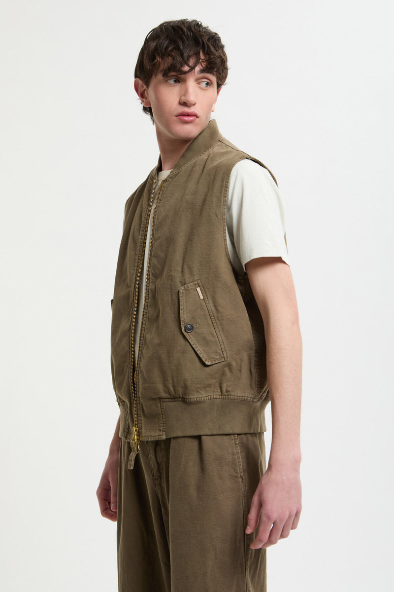 Canvas Garment Dyed Vest