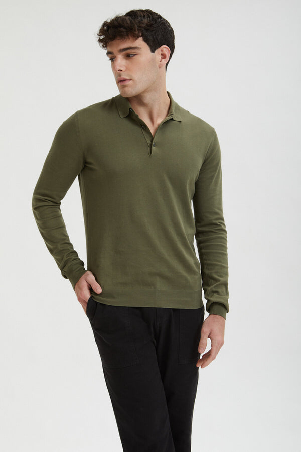 Long Sleeve Polo