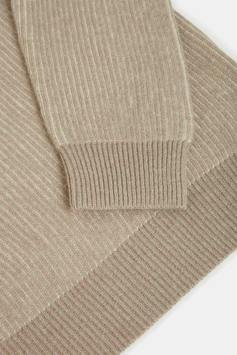 HALF-ZIP MOCK NECK JUMPER