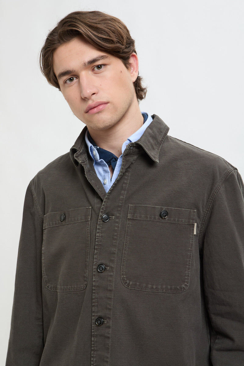 Canvas Garment Dyed Overshirt