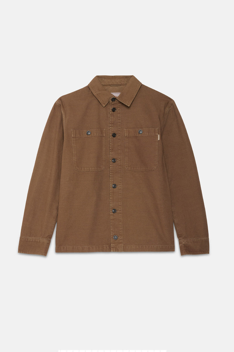 Garment-Dyed Canvas Overshirt