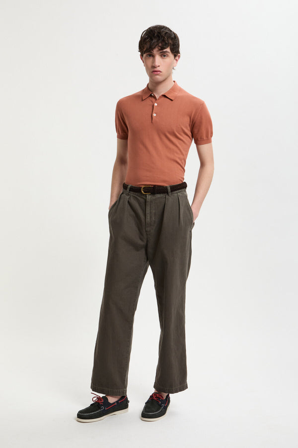 Canvas Garment Dyed Trousers
