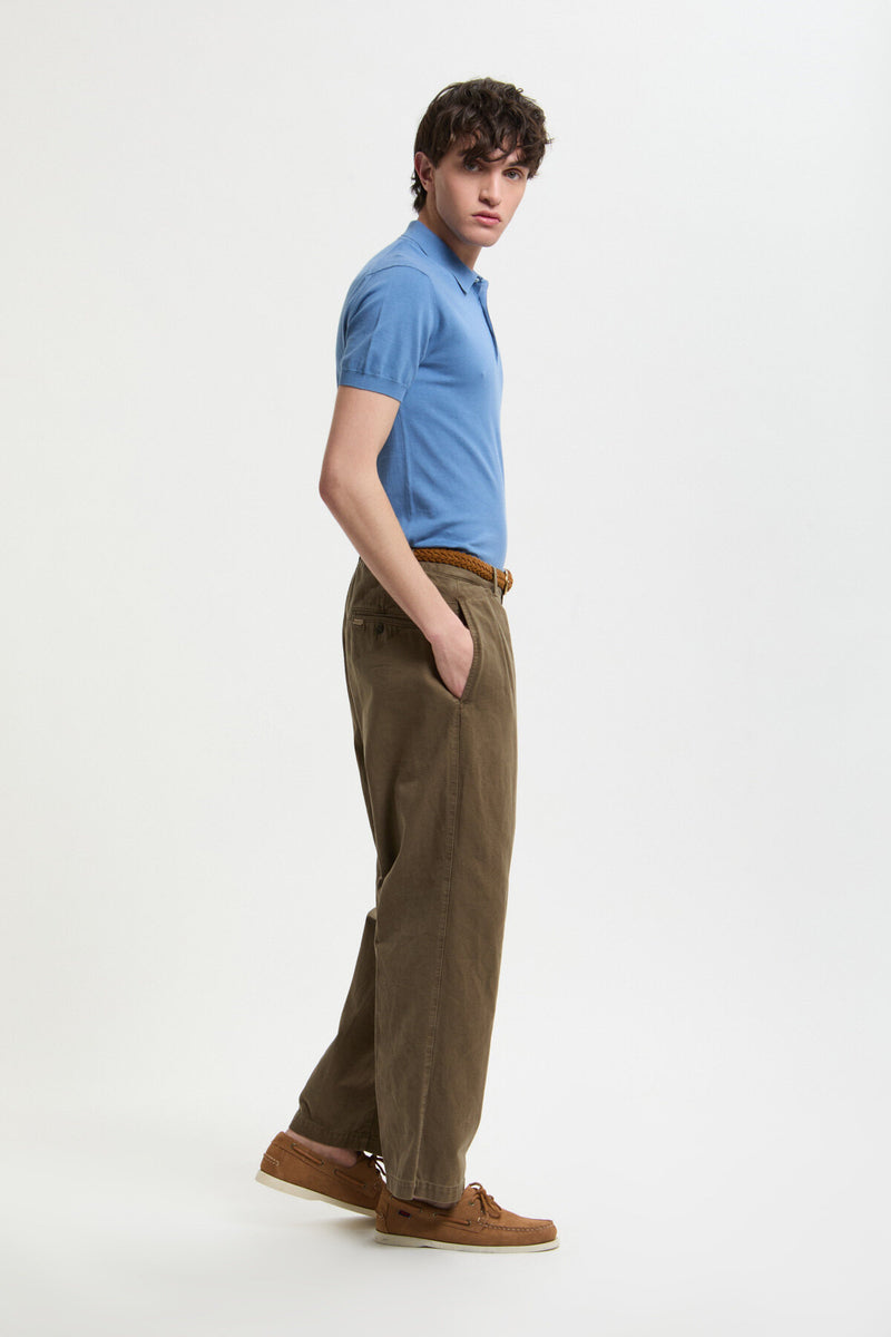 Canvas Garment Dyed Trousers
