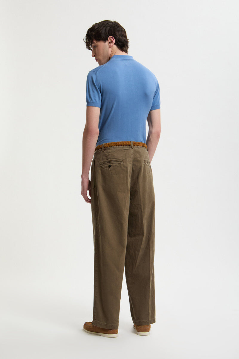 Canvas Garment Dyed Trousers