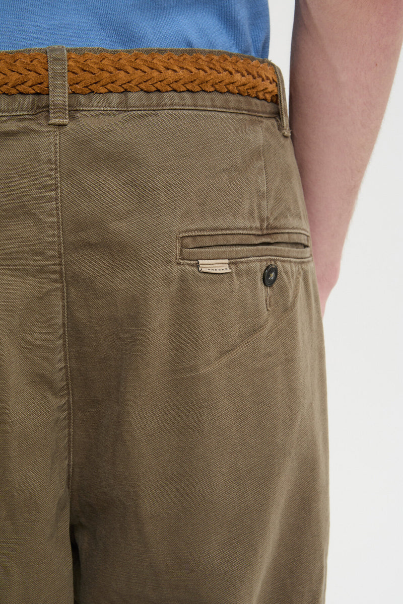 Canvas Garment Dyed Trousers