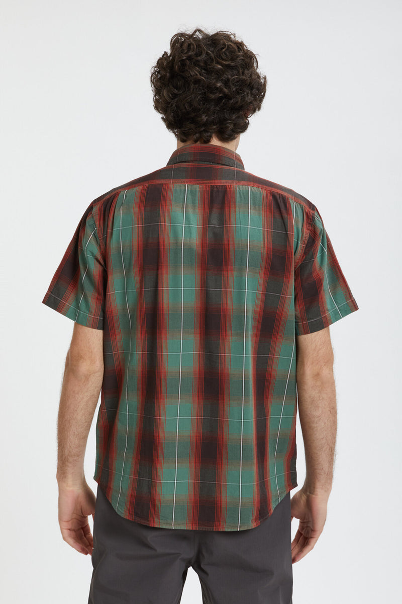 FILSON'S WASHED SHORT SLEEVE FEATHER CLOTH SHIRT