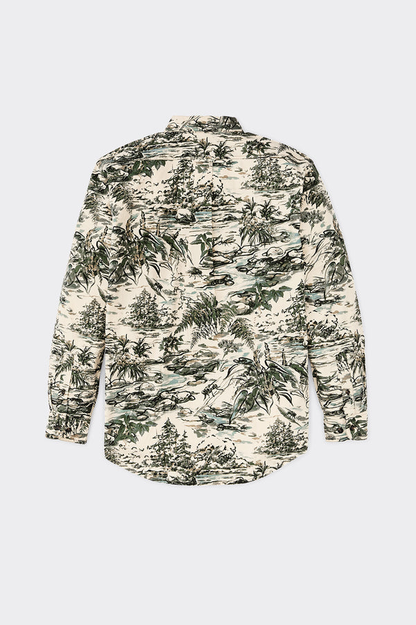 FILSON X HOUSEFLY WASHED FEATHER CLOTH SHIRT