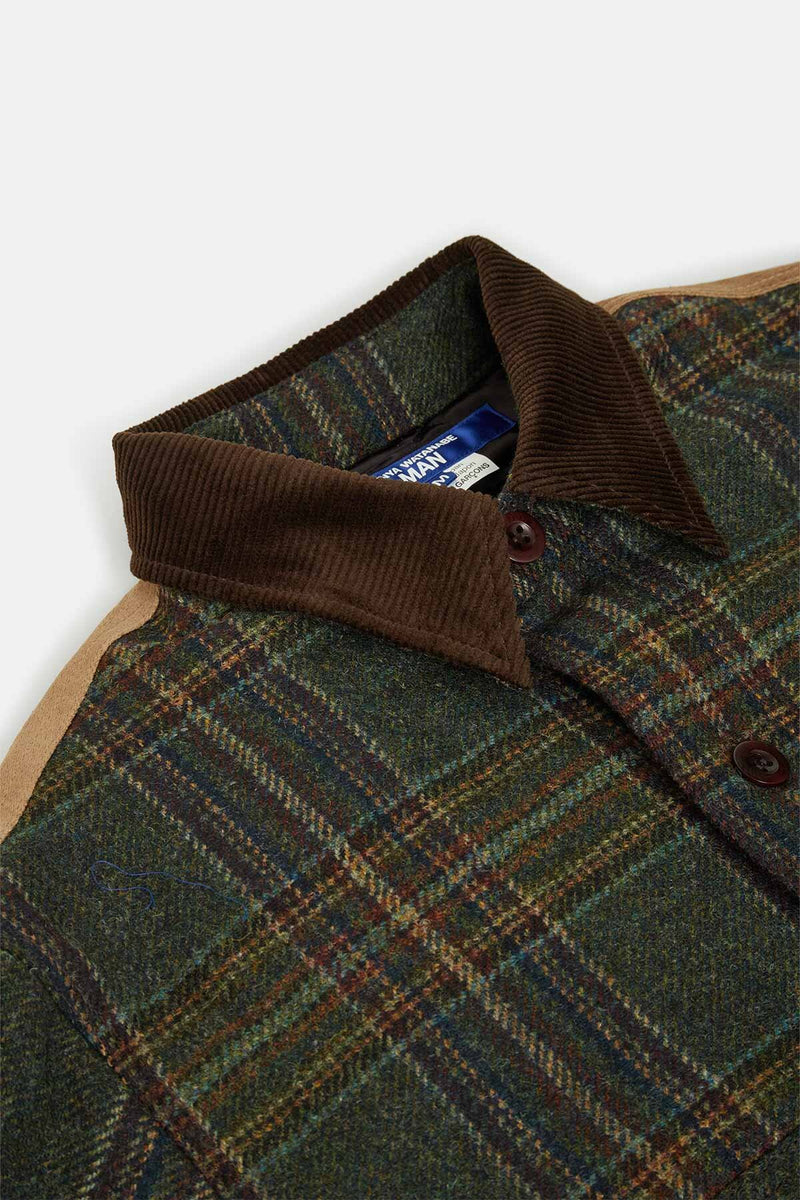 FILSON X JUNYA WATANABE WOOL-LEATHER SHIRT