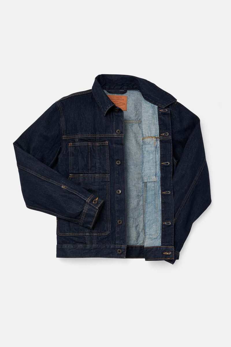 UNLINED DENIM SHORT CRUISER JACKET