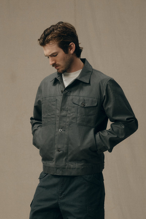 TIN CLOTH SHORT LINED CRUISER JACKET