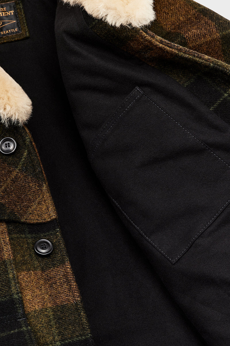 LINED MACKINAW WOOL PACKER COAT