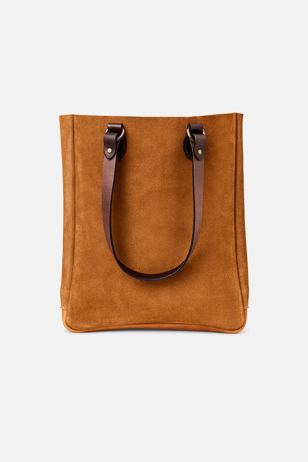 SUEDE OPEN TOTE BAG