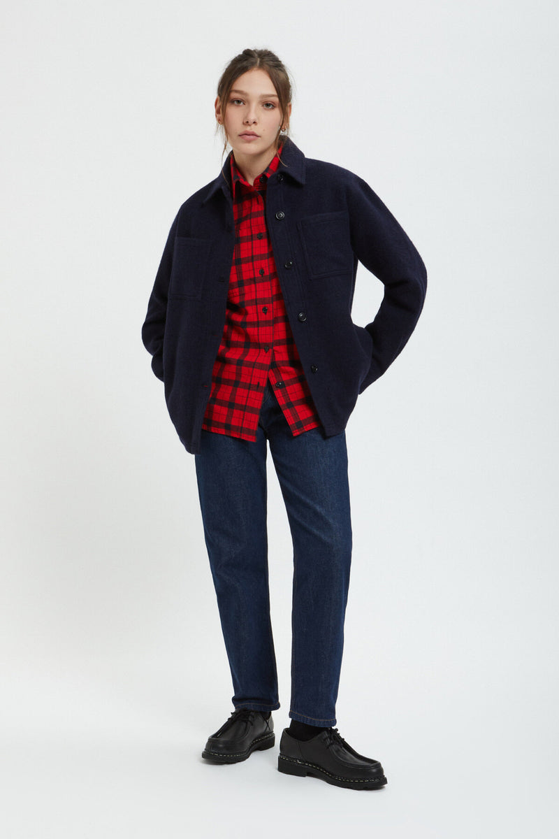 WOMEN'S WOOL OVERSHIRT