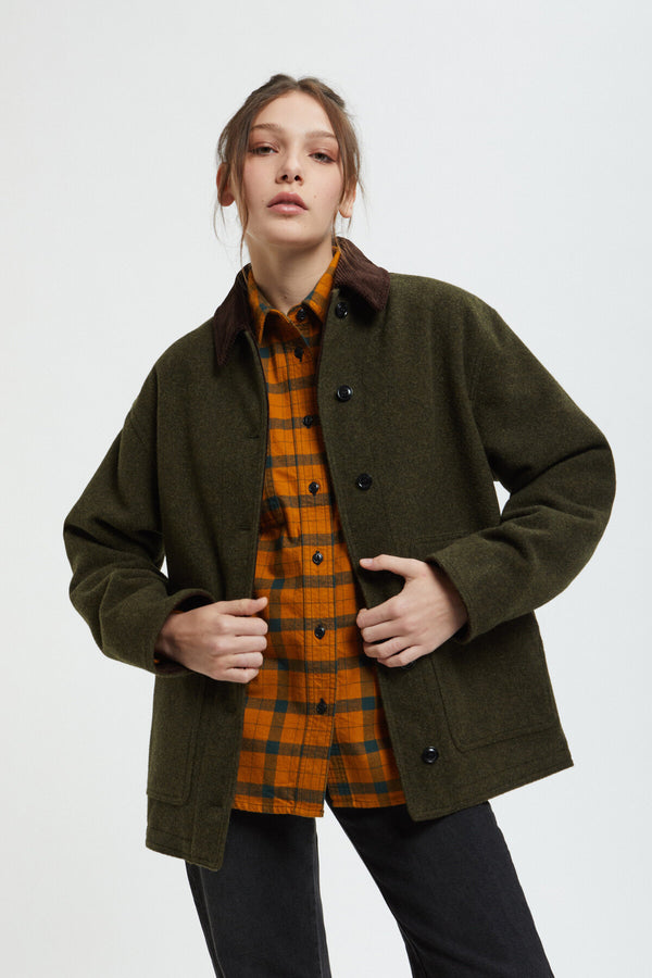 WOMEN'S MACKINAW WOOL BARN COAT