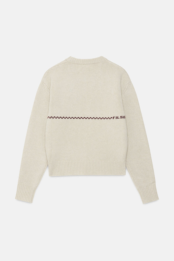 WOMEN'S WOOL CREWNECK SWEATER