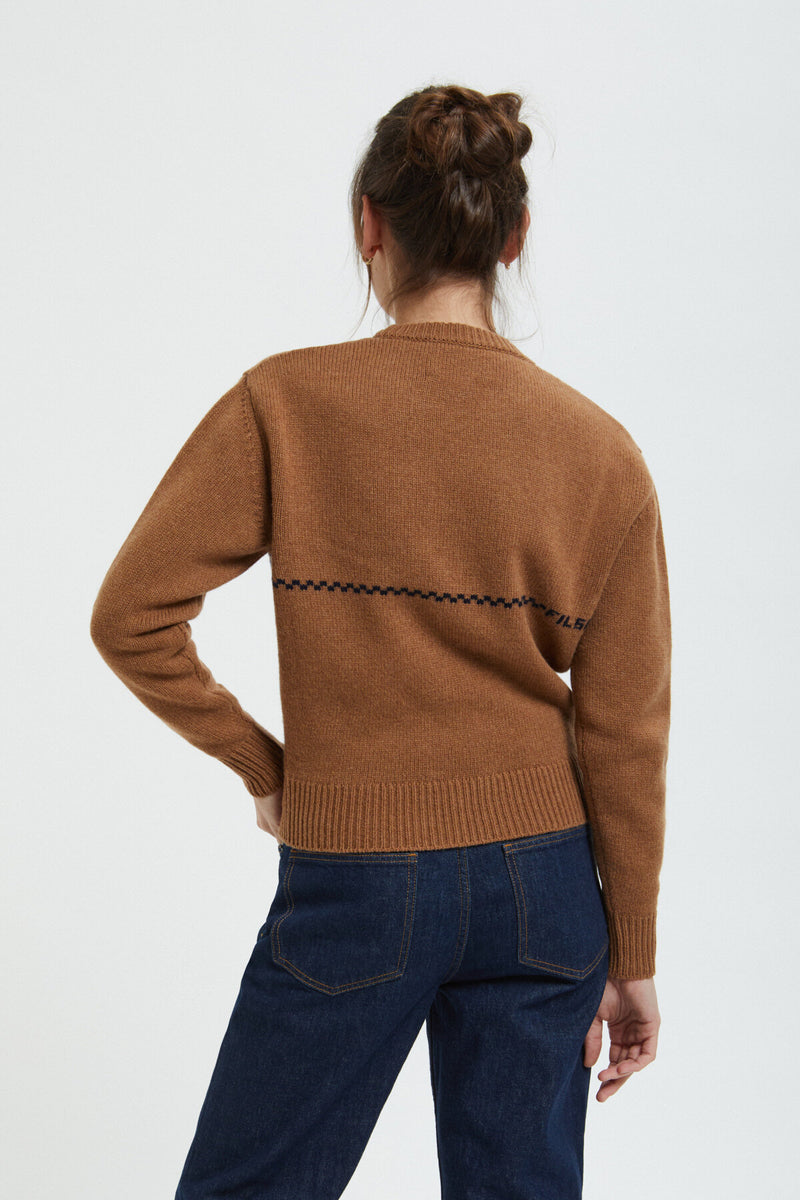 WOMEN'S WOOL CREWNECK SWEATER