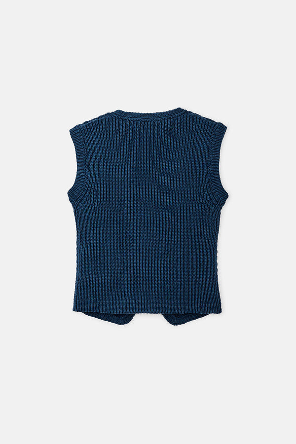 WOMEN'S JACQUARD COTTON VEST