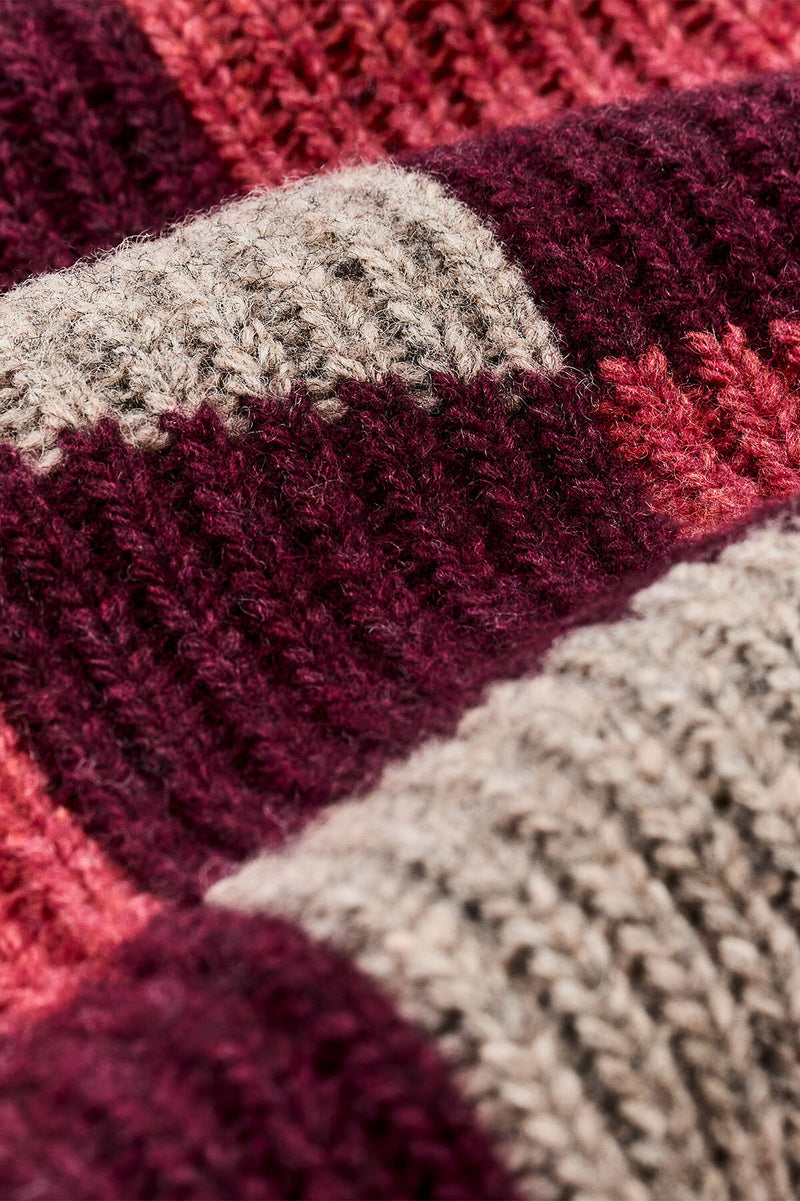 WOMEN’S CHECKERED WOOL CARDIGAN