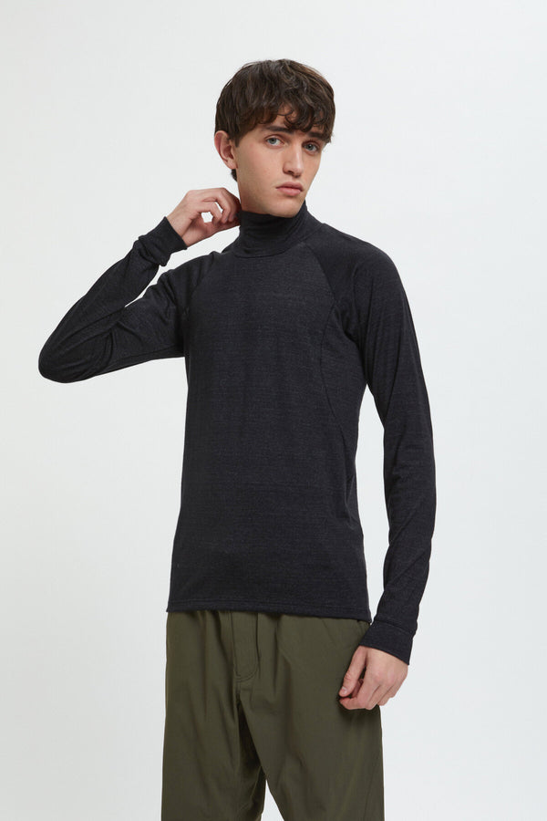 Wool Turtleneck Longsleeves T-Shirt