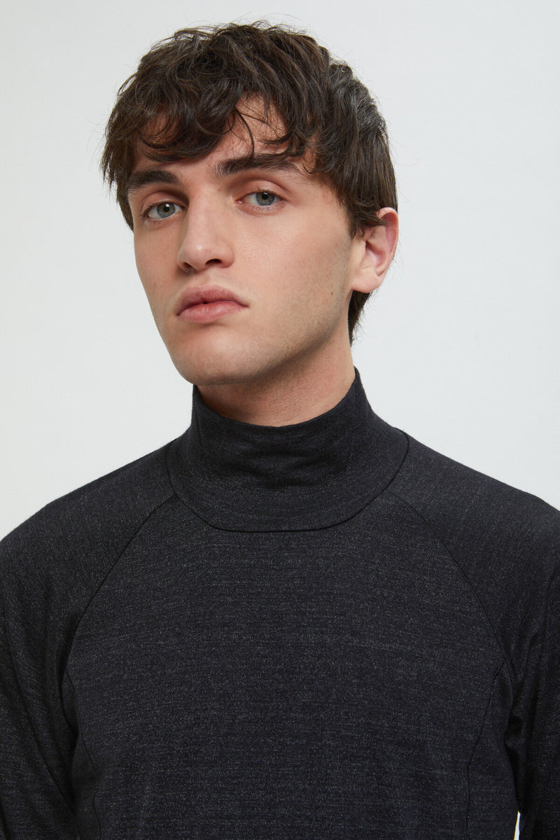 Wool Turtleneck Longsleeves T-Shirt