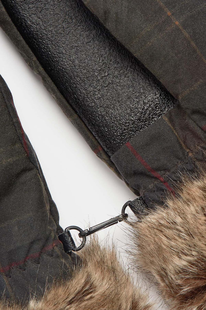 Nappa leather and Tartan Gloves