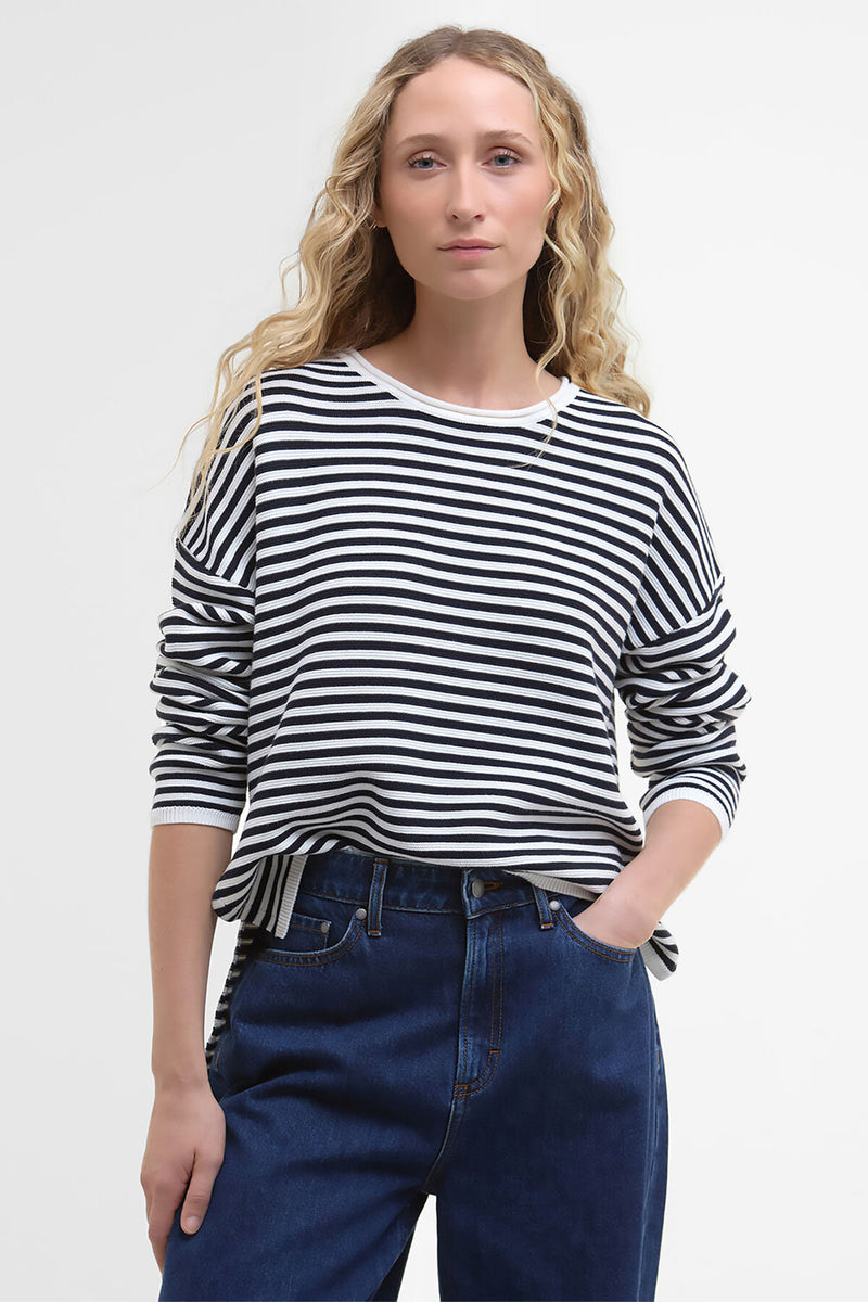 Marine Striped Crew Neck Jumper