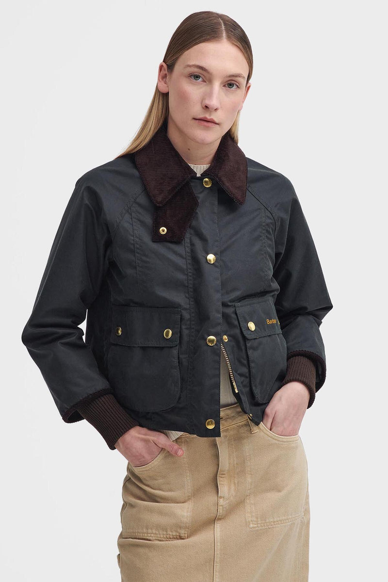 Cropped Beadnell Waxed Jacket