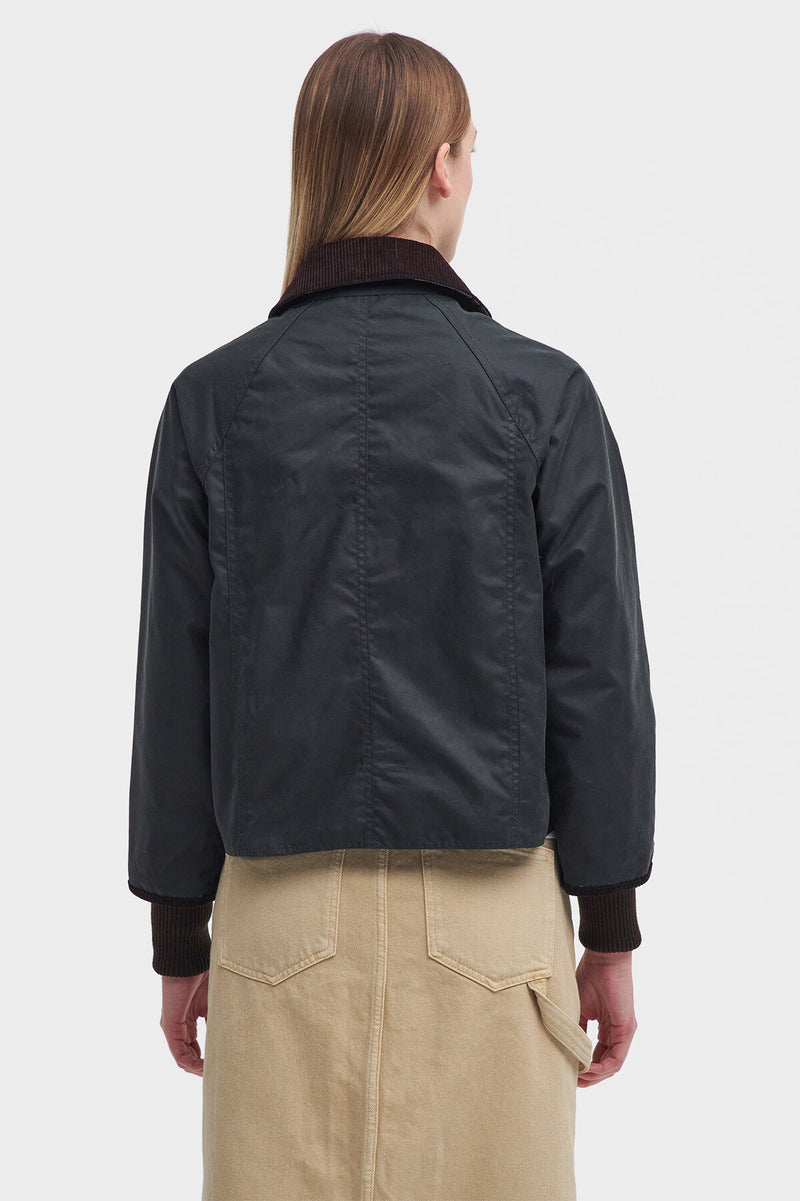 Cropped Beadnell Waxed Jacket