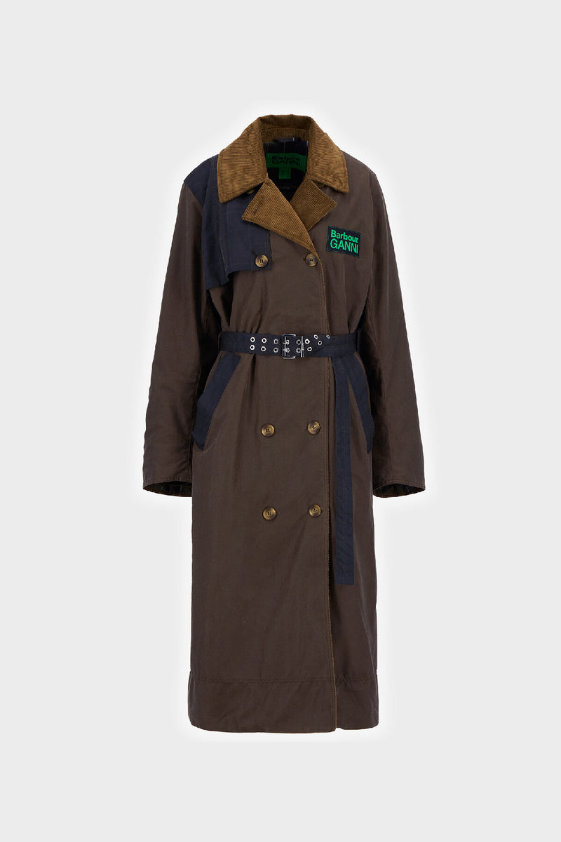 Barbour Ganni Wax Trench